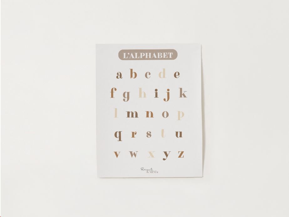 Affiche - L'alphabet