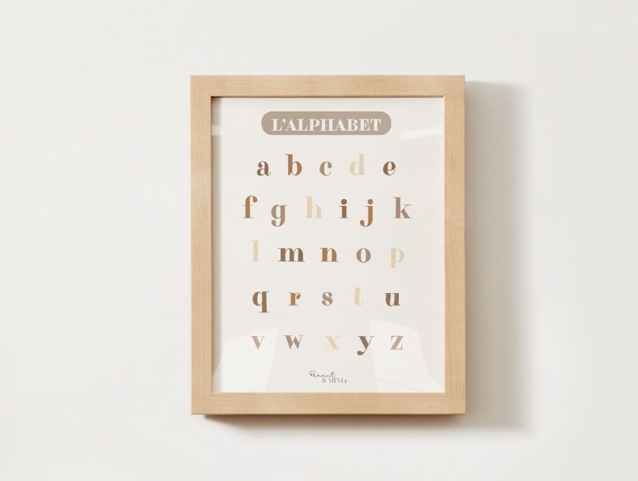 Affiche - L'alphabet