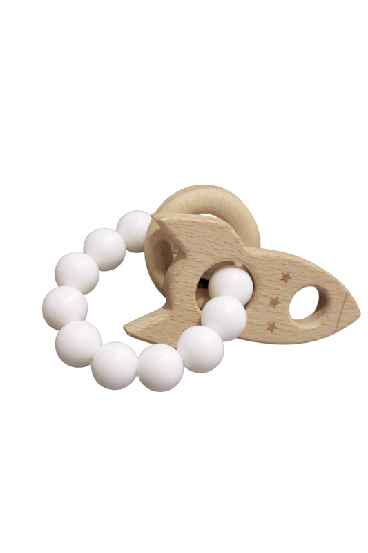 Hochet de dentition NOAH avec fusée
