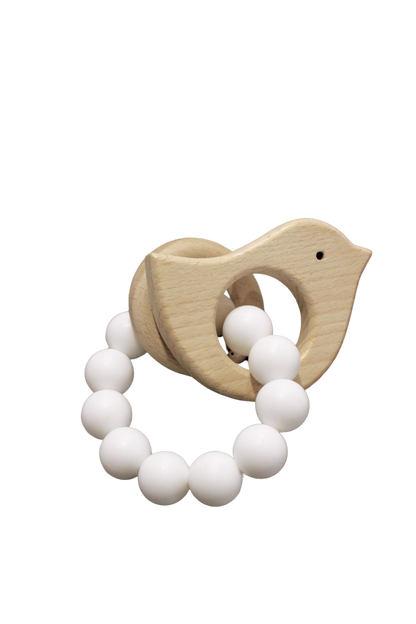 Hochet de dentition NOAH avec oiseau
