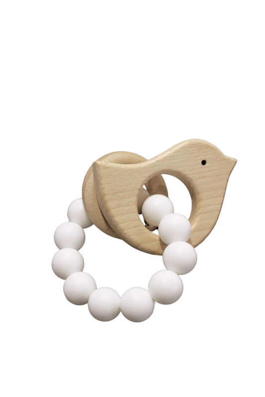 Hochet de dentition NOAH avec oiseau