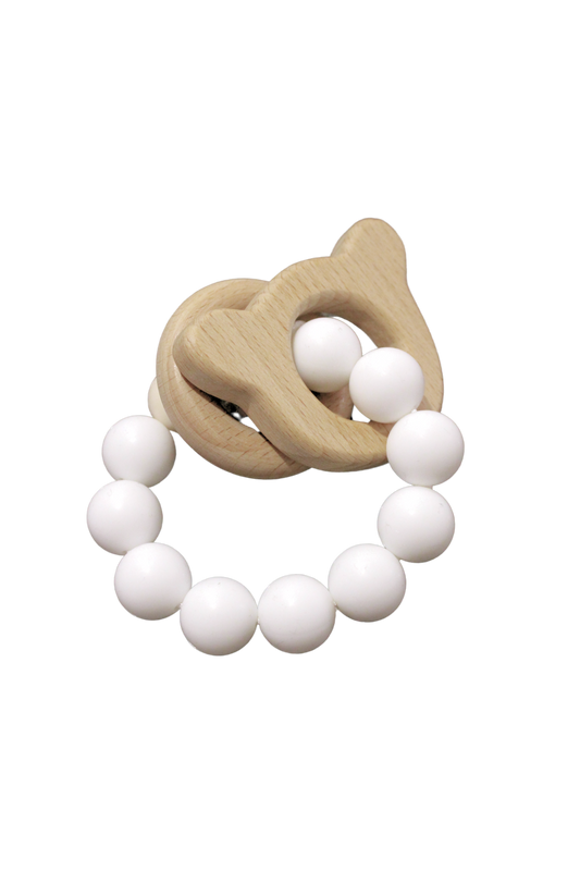 Hochet de dentition NOAH avec ours