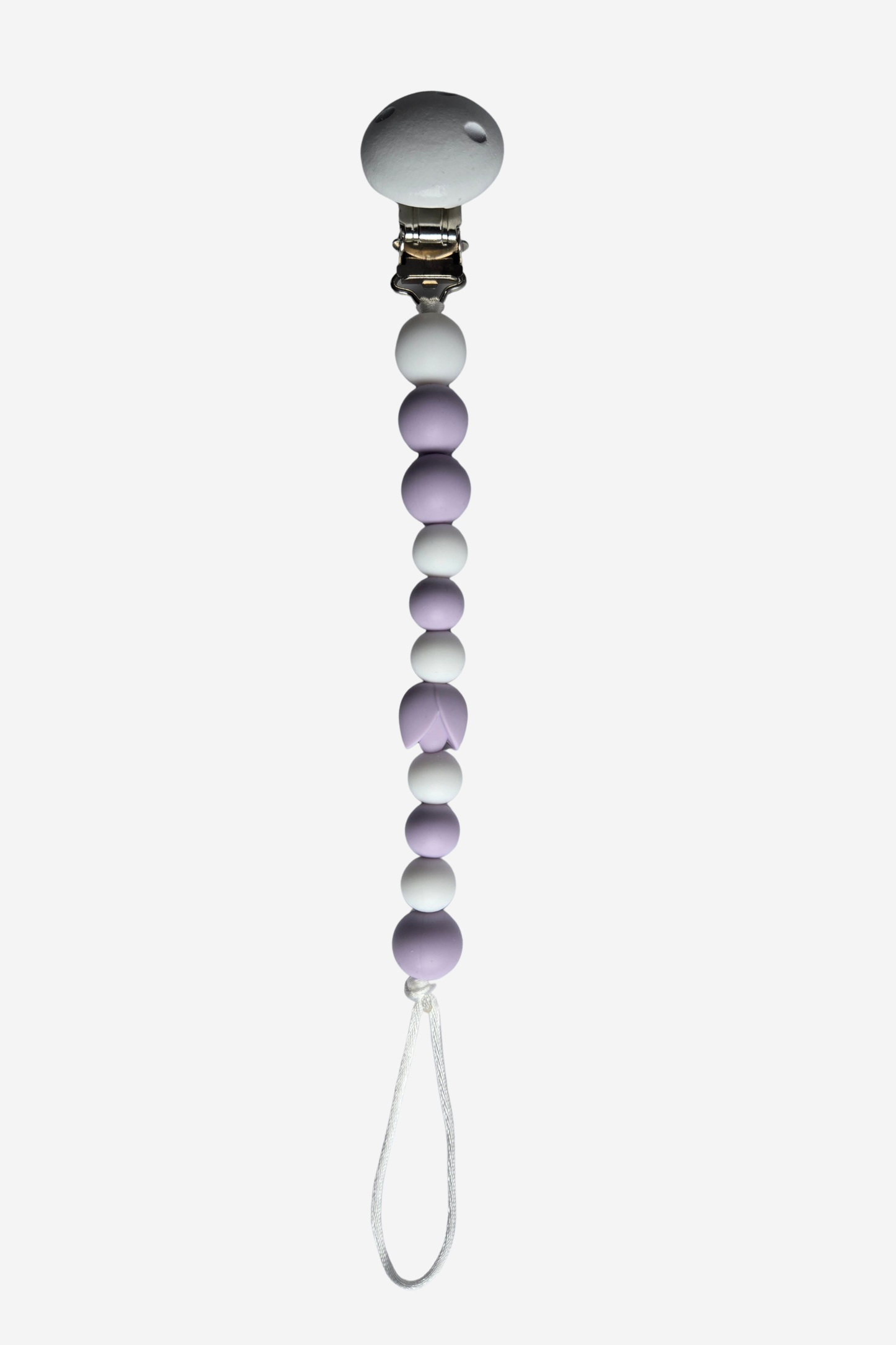 Collection LAVANDE - Attache-suce Tulipe - Lilas et Blanc