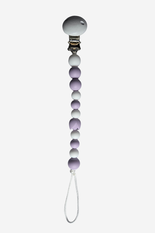 Collection LAVANDE - Attache-suce Tulipe - Lilas et Blanc